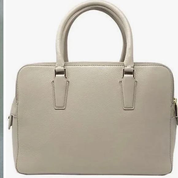 Tory Burch Pebbled leather Marion triple zipper top handle bag. - Picture 2 of 12